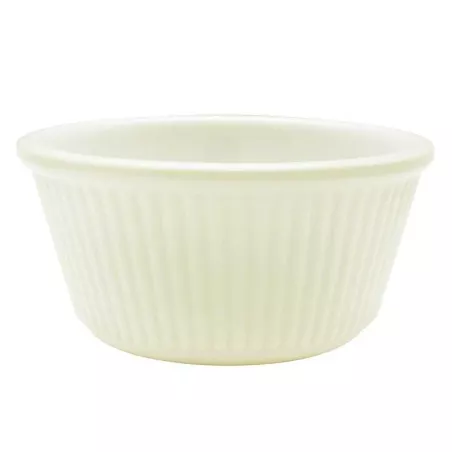 Ramekin Ranurado de 3 Onzas, Color Blanco Hueso THUNDER ML531B1