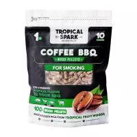 Pellets para BBQ de Madera Cafe de 1 Libra TROPICAL SPARK 0798190200361