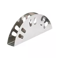 Servilletero de  Acero Inoxidable de 15 x 6.5 x 2.5 Centimetros KING METAL ND12