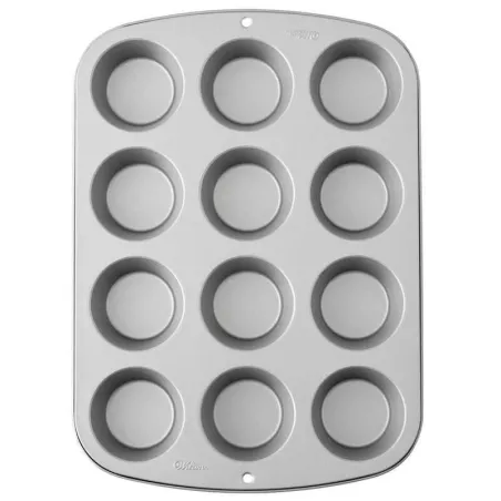Molde de Aluminio para Muffins, 12 Cavidades WILTON 2105-954