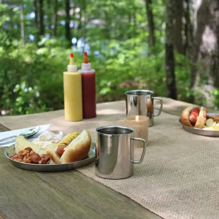 Azafate Redondo de Acero Inoxidable de 14 Pulgadas KING METAL STR14