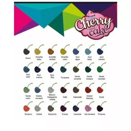Diamantina Comestible  Azul Rey de 12 Gramos CHERRY AND CAKE DNTX10