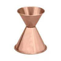 Medidora de Licor de  Acero Inoxidable de 1 & 2 Onzas de Color Cobre KING METAL JI24C