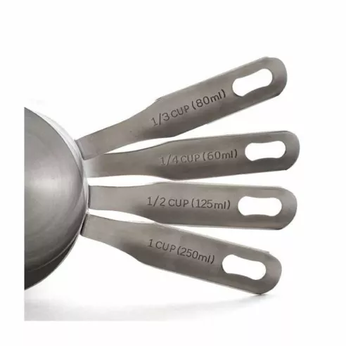 Tazas de Medir en Acero Inoxidable, Set de 4 Unidades NORPRO 3052