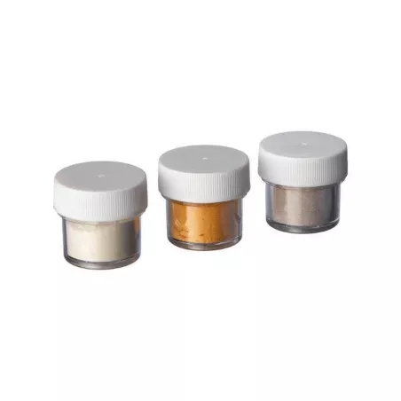 Polvo Surtido para Queques y Chocolates, Colores: Plateado, Dorado y Perlado WILTON 703-212