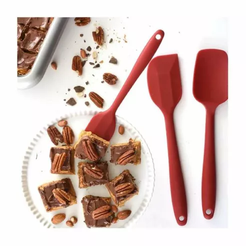 Juego De Espatulas De Silicon, En Color Rojo, 3 Unidades. NORPRO 2998