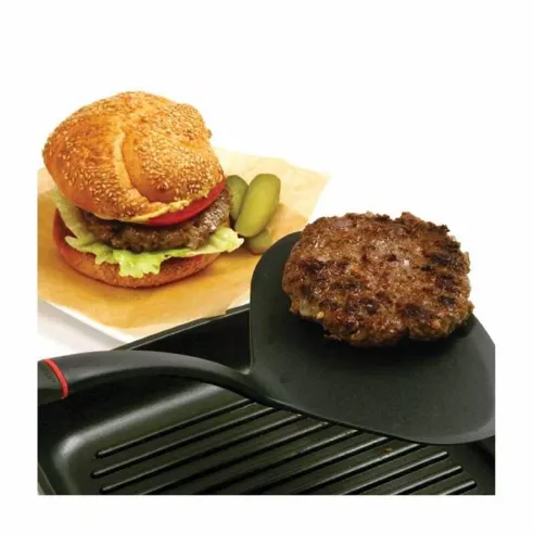 Espatula Volteable Solida para Panqueques y Omelet, 13 Pulgadas, Color Negro. NORPRO 1718