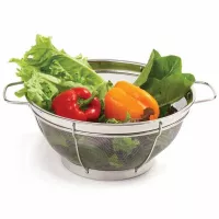 Colador de Acero Inoxidable con Soportes Laterales de12 Pulgadas de Diametro o 30 Centimetros NORPRO 2150 2