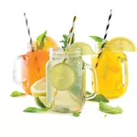 Pajillas de Papel Rayadas, Paquete de 100 Unidades NORPRO 4020