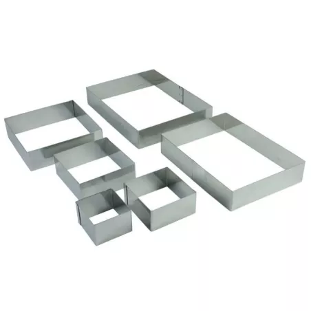Aro Cuadrado Acero Inoxidable 14 x14 x 4 centimetros KING METAL CRSQ4