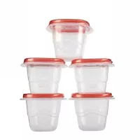 Contenedor Cuadrado Takealongs de 2.1 Tazas, Set de 5 Piezas  RUBBERMAID 2086739 2