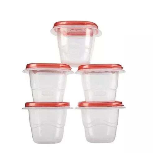 Contenedor Cuadrado Takealongs de 2.1 Tazas, Set de 5 Piezas  RUBBERMAID 2086739