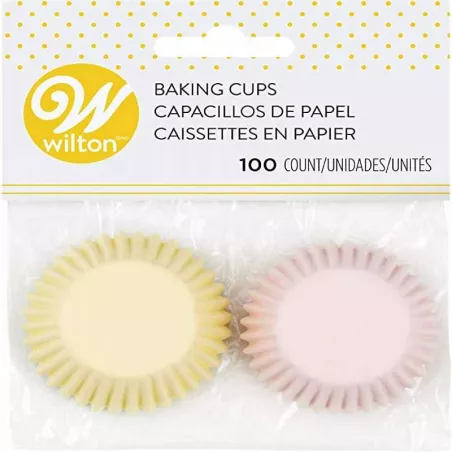 Capsulas para Cupcakes, Colores Pasteles Surtidos. 100 Unidades, Diametro: 1.25 Pulgadas / 3.20 Centimetros WILTON 415-2123