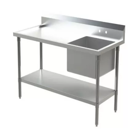 Mesa con Pileta a la Derecha de 150 x 70 x 90 Centimetros QUANTUM PRO PL150D