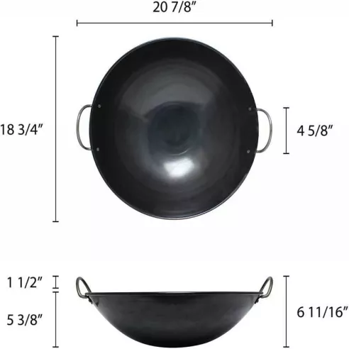 Wok de Hierro de 19 Pulgadas THUNDER IRWC001