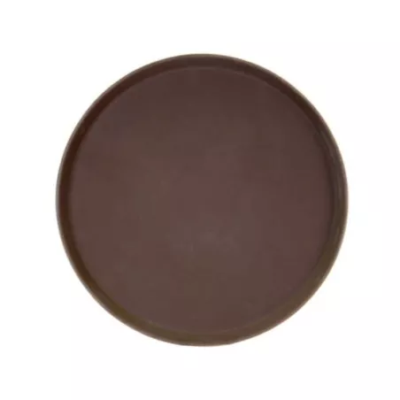 Azafate Antideslizante de 16 Pulgadas de Color Cafe MASTER CHEF 1600PT