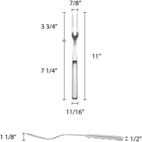 Tenedor de Acero Inoxidable Hollow Handle de 11 Pulgadas THUNDER SLBF004 2