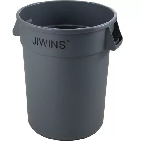 Basurero Redondo de 32 Galones / 121 Litros, Color Gris MASTER CHEF JW-CR120E