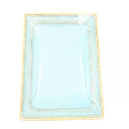 Plato Rectangular de Melamina de 12 Pulgadas de Color Verde Claro MASTER CHEF B808