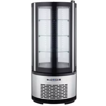 Vitrina Refrigerada Redonda de 3 Niveles de 48 x 103 Centimetros QUANTUM PRO RDC100