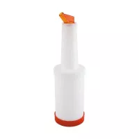 Botella de Licor de 1 Quarto con Tapa Naranja MASTER CHEF JW-BSP1-OR
