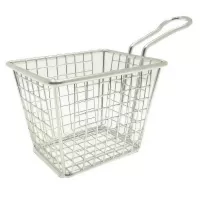 Mini Canasta Snacks con Mango de 10 x 8 x 8-1/2 Centimetros MASTER CHEF WB210