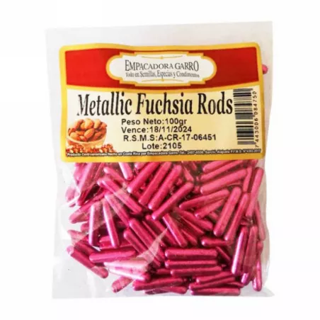 Confitillo de Barras Metalizadas Fucsia de 100 Gramos MAGIC COLORS 7443006084750