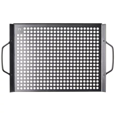 Parrilla Grill Rectangular Antiadherente de 17 x 11 Pulgadas de Color Negro OUTSET QD81