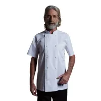 Gabacha Blanca, Manga Corta Talla 3XL CHECKEDOUT CU104D0200E1-3XL