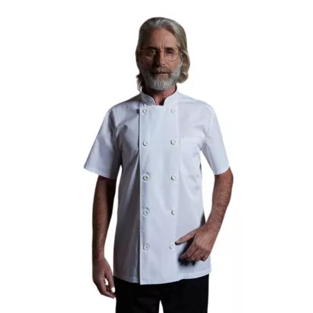 Gabacha Blanca, Manga Corta Talla 3XL CHECKEDOUT CU104D0200E1-3XL