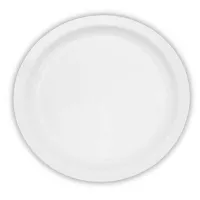 Plato Redondo de Porcelana de Borde Delgado 12 Pulgadas Blanco ARNI S6138