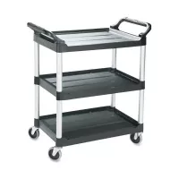 Carro Utilitario de 85 x 47 x 96 Centimetros de Color Negro RUBBERMAID FG342488BLA