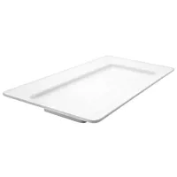Platon Rectangular de Color Blanco de 44 x 22 x 4.5 Centimetros MASTER CHEF B581