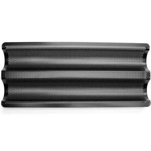 Molde Perforado Antiadherente con Forma de Canoa para Baguette Perforado de 2 Cavidades FOX RUN BRANDS 4490