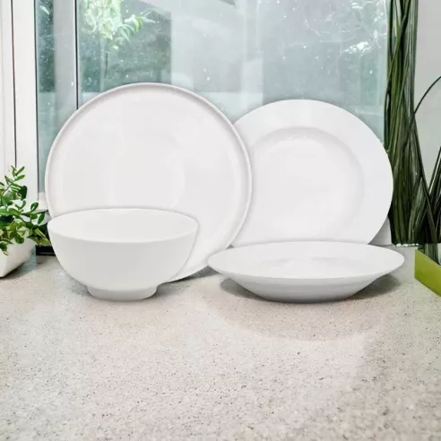 Bowl Sopero de Porcelana 8 Pulgadas Blanco ARNI S3025