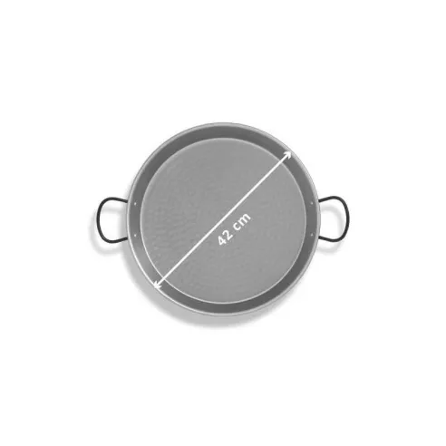 Paellera de Hierro Pulido de42 Centimetros / 10 Plazas VAELLO 0142