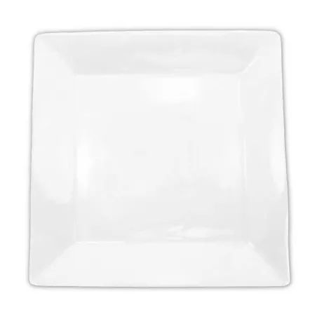 Plato Cuadrado de Porcelana 6-1/8 Pulgadas Blanco CATER MAX 17105