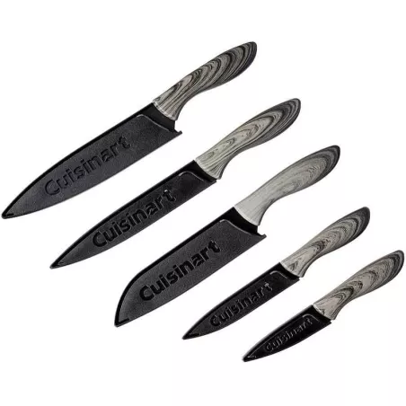 Cuchillos de Ceramica Faux Wood, Set de 5 Unidades CUISINART C55-10PBW