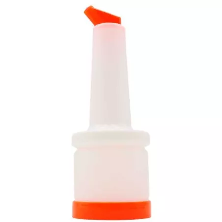 Botella para Licor de 0.5 Quartos de Tapa Naranja MASTER CHEF JW-BSP0.5-OR