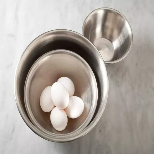 Bowl Mezclador de Acero Inoxidable de 1/2 Cuarto de Galon FOX RUN BRANDS 7325