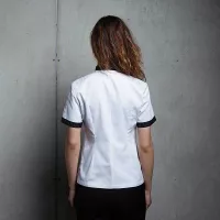 Gabacha De Chef De Cocinero/A Doble Pecho - Manga Corta, Talla S CHECKEDOUT CW104D0281A-S 2