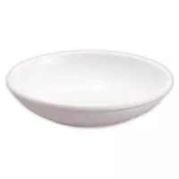 Plato Salsero de Melamina de 7.1 x 1.6 Centimetros, Color Blanco MASTER CHEF D051