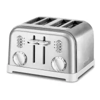 Tostador Clasico de Metal 4 Rebanadas Plateado CUISINART CPT-180WP1