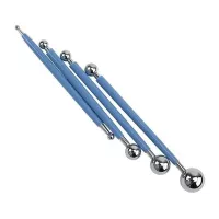 Estecas de Acero Inoxidable para Fondant, Set de 4 Piezas MASTER CHEF 0760072