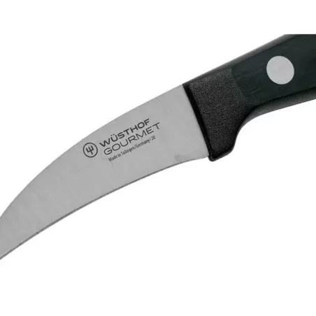Cuchillo Paring Curvo Gourmet de Puno Negro 6 Centimetros WUSTHOF 1025046706