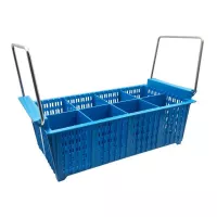 Rack para Ingresar Cubiertos en Lavaplatos, 8 Compartimientos, Color Azul MASTER CHEF JW-8BH
