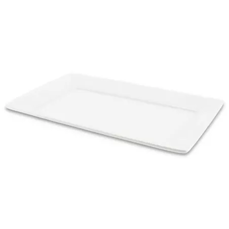 Plato Rectangular de Porcelana 11 Pulgadas Blanco CATER MAX 17100