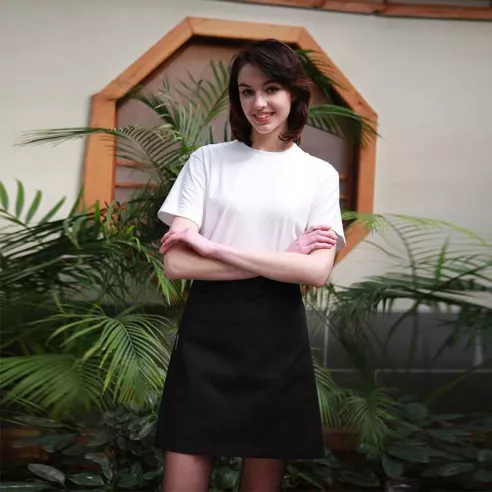 Delantal Negro con Bolsillo CHECKEDOUT U301S0100A