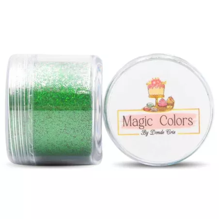 Diamantina Comestible Verde Oscuro de 10 Gramos MAGIC COLORS 7443006010391