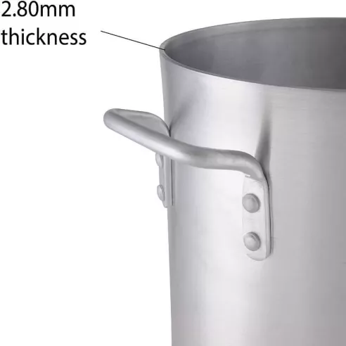 Olla Stock de Aluminio sin Tapa de 16 Quartos MASTER CHEF ASTP-16